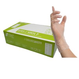 Einmalhandschuh NITRAS 8101 Vinyl P transparent, gepudert...