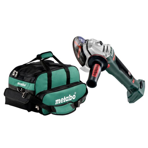 Akku-Winkelschleifer WB 18 LTX BL 125 Quick (613077850) in Werkzeugtasche (657006000) Set Metabo