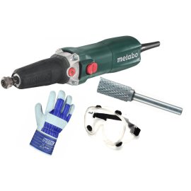 Geradschleifer GE 710 Plus Metabo + 1 Paar Handschuhe +...