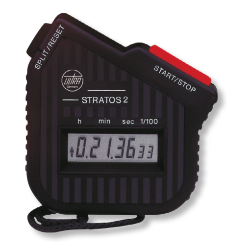 Digital-Stoppuhren STRATOS mit Kordel 10 Std./hours 1/100sec