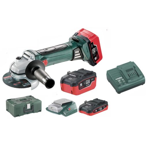 18-Volt-Akku-Winkelschleifer Metabo W 18 LTX 125 Quick Exklusiv-Set