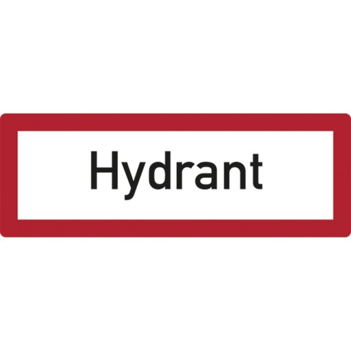Brandschutzzeichen Hydrant Alu 105x297 mm