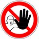 Verbotszeichen Zutritt für Unbefugte verboten Kunststoff 200 mm