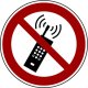 Verbotszeichen Mobilfunk verboten Folie 200 mm