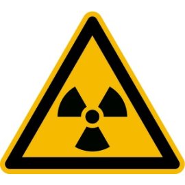Warnung vor radioaktiven Stoffen Alu 200 mm