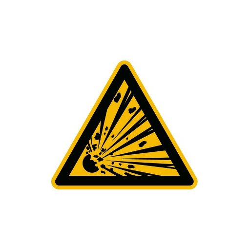 Warnung vor explosionsgefährlichen Stoffen Alu 200 mm