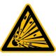 Warnung vor explosionsgefährlichen Stoffen Folie 200 mm