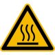 Warnung vor heißer Oberfläche Kunststoff 200 mm