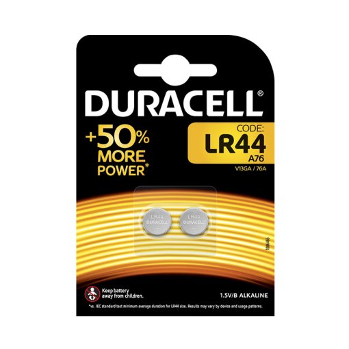 Duracell Specialty LR44 Alkali-Batterien 1,5 V 2er Pack