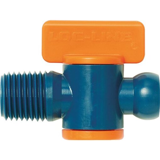 Abstellhahn 2-teilig für Kühlmittelschlauch 1/4" NPT-Außengewinde LocLine