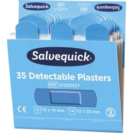 Salvequick Pflaster-Strips detectable 35 Stück, Ref....