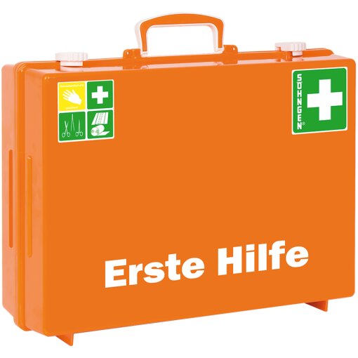 Erste-Hilfe-Koffer MT-CD orange mit Füllung Standard ERW DIN 13169