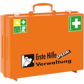 Erste-Hilfe-Koffer Spezial Verwaltung DIN 13157 orange