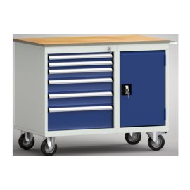 Rollende Werkbank 1000x620x830 mm mit 6 Schubladen/1...