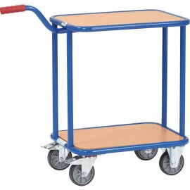 Stahlrohr-Griffroller mit 2 Etagen 250 kg 125 mm