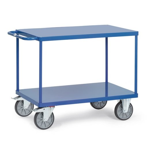 Schwerer Tischwagen mit Stahlblechplattform Tragkraft: 600kg - Ladefläche: 1200x800mm