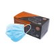 1 Box (á 50 Stk.) Hygienemasken (3-lagig) inkl. Nasenbügel, Spandex-Bebänderung
