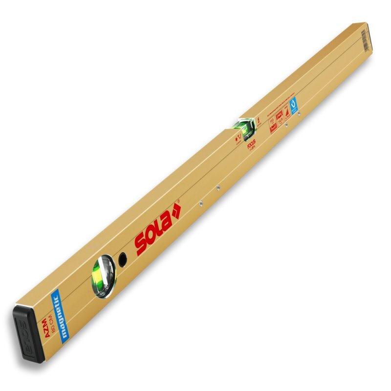 Aluminium-Wasserwaage Modell AZM 80cm 3 Magnete 