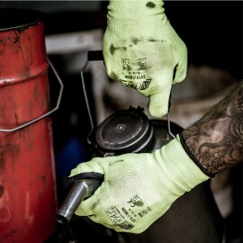 12 Paar Polyesterhandschuhe NITRAS® NEON 3515 Größe 11