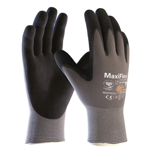 1 Paar Nylon Strickhandschuhe MaxiFlex® Ultimate™ (34-874) Größe 9