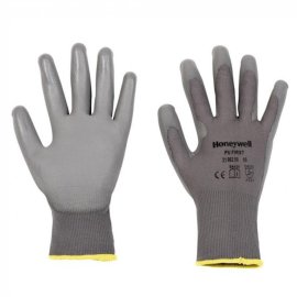 10 Paar Montagehandschuh PU First Grey Größe 9