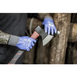 12 Paar Nylonhandschuhe NITRAS Oil Grip 3550 Größe 10