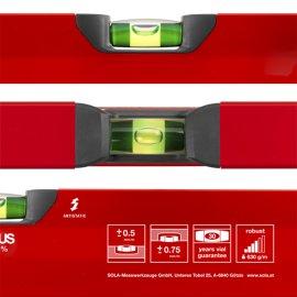 Alu-Rohrprofil-Wasserwaagen BIG X 30 SOLA®
