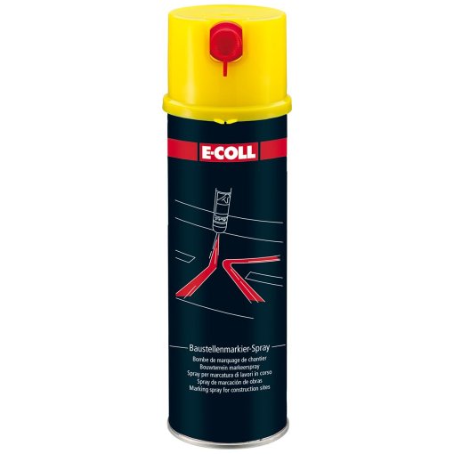 Baustellenmarkierspray 500ml E-COLL gelb