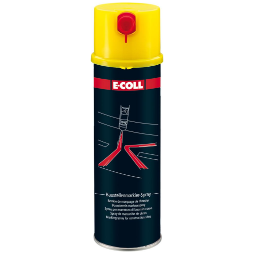 Baustellenmarkierspray 500ml E-COLL gelb