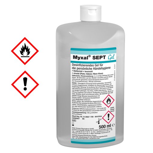 Händedesinfektionsmittel MYXAL® SEPT Gel 500ml Hartflasche