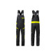 Latzhose 1555 STFP Kansas® 129486 Schwarz/Warnschutz-Gelb Gr.56