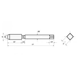 Handgewindebohrer 2-tlg. Satz DIN 2181 HSS-G - BSF