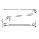 Doppelringschlüssel DIN 838/ISO 1085, tief gekröpft 13 x 17