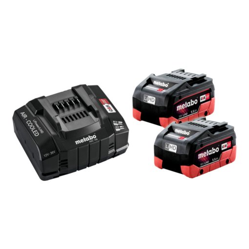 Basic-Set 2x LIHD 5,5 Ah SE Ladegerät ASC 145 Black Edition (685190000) Metabo