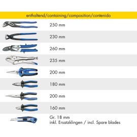 Werkstattwagen mit Modulen 132-tlg. HEYTEC