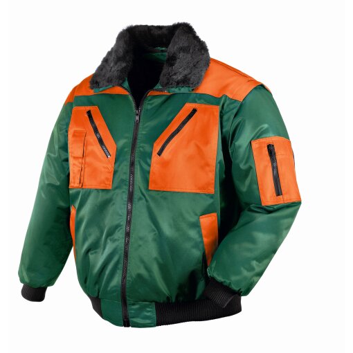Pilotenjacke OSLO teXXor 4178 grün/orange Gr.XXL