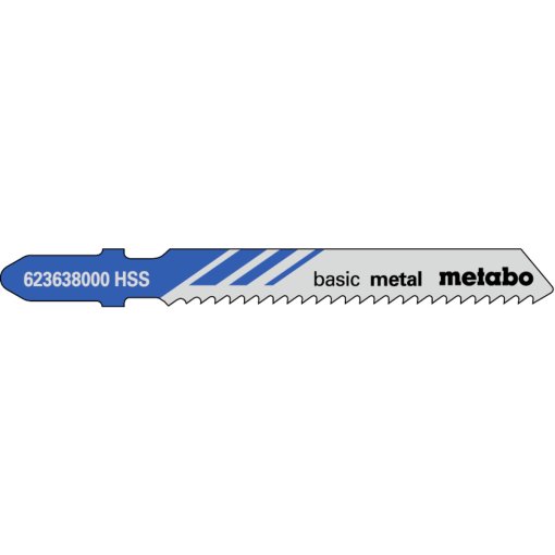 25 Stk. Stichsägeblätter BASIC METAL 51/2,0 mm (623618000) Metabo