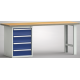 Werkbank 2000mm mit Schubladenschrank 4 Schubladen