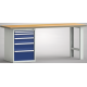 Werkbank 2000mm mit Schubladenschrank 5 Schubladen