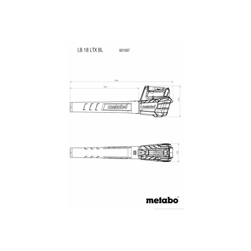 Akku-Laubbläser LB 18 LTX BL (601607850) Metabo