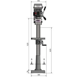 Optimum Säulenbohrmaschine D 26Pro Aktions Set