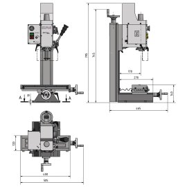 Optimum Bohr-Fräsmaschine BF 16Vario