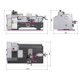 Optimum Drehmaschine TU 2406 (230 V)