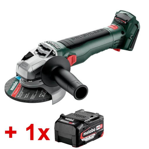 Akku-Winkelschleifer W 18 LT BL 11-125 (613052840) Metabo inkl. Li-Power Akkupack 4,0 Ah (625027000)