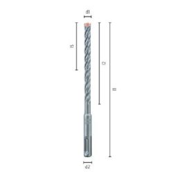 1 Stk. Hammerbohrer SDS-Plus FORCE X Vierschneider ALPEN 14,00 x 310 mm