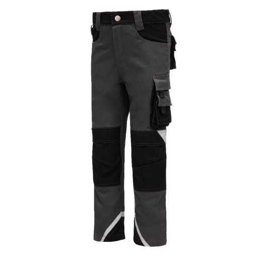 Outdoorhose MOTION TEX KIDS lang 7612KIDS grau/schwarz Nitras