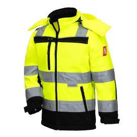 Warnschutz-Softshelljacke MOTION TEX KIDS 7171KIDS neongelb/schwarz Nitras