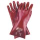 12 Paar PVC-Handschuhe, rot, vollbeschichtet, EN 388 Größe 10 Nitras 35 cm