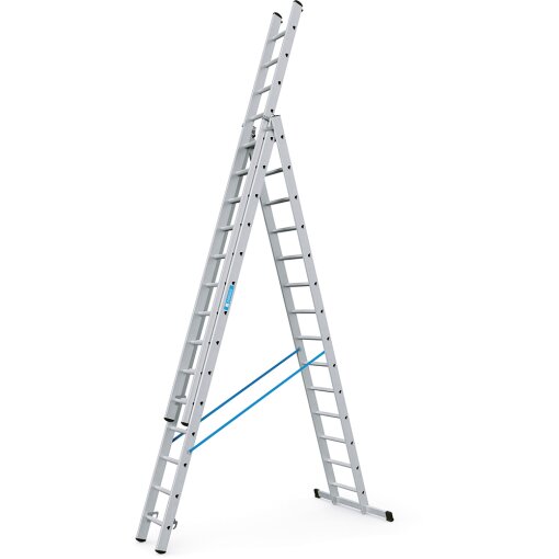 Gebördelte Mehrzweckleiter, 3-teilig Skymaster DX 3 x 10 Sprossen (44840) Zarges