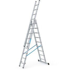 Gebördelte Mehrzweckleiter, 3-teilig Skymaster DX 3 x 10 Sprossen (44840) Zarges